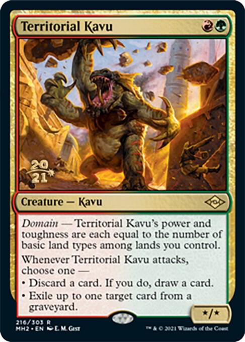 Territorial Kavu 216 card from Prerelease Cards