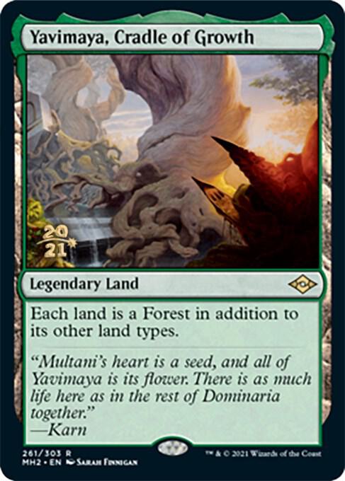 Yavimaya, Cradle of Growth 261 card from Prerelease Cards