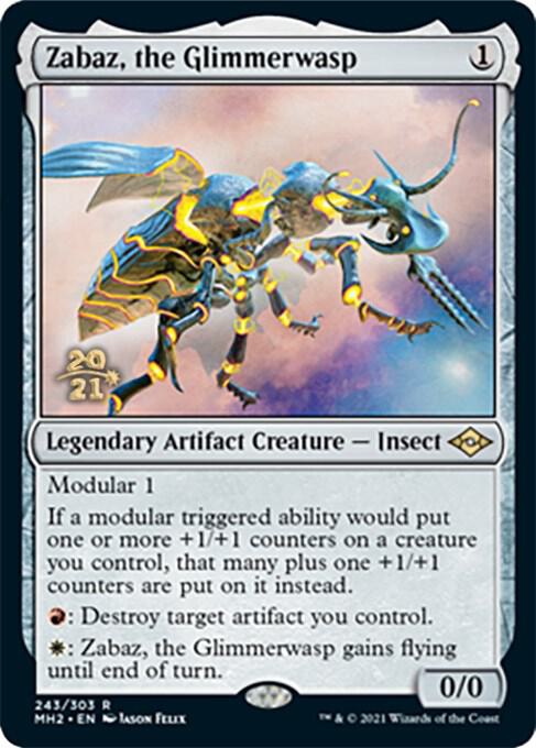 Zabaz, the Glimmerwasp 243 card from Prerelease Cards