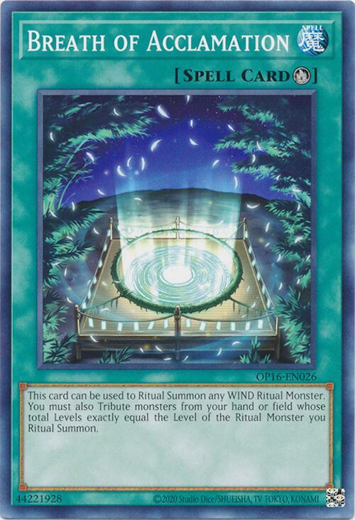 Breath of Acclamation OP16-EN026 card from OTS Tournament Pack 16