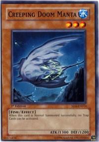 Creeping Doom Manta SD4-EN014 card from Structure Deck: Fury from the Deep