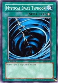 Mystical Space Typhoon SD4-EN016 card from Structure Deck: Fury from the Deep