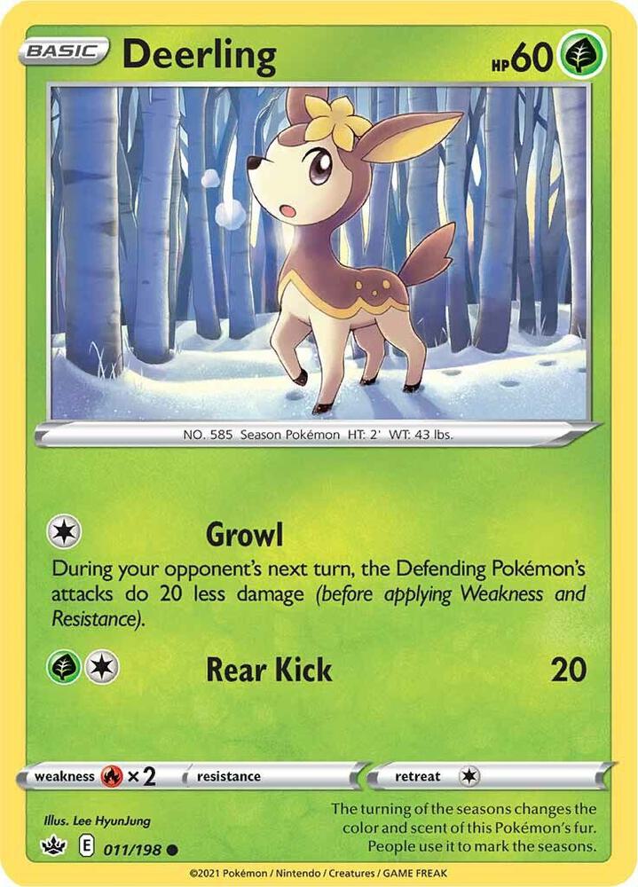 Deerling 011/198 card from SWSH06: Chilling Reign