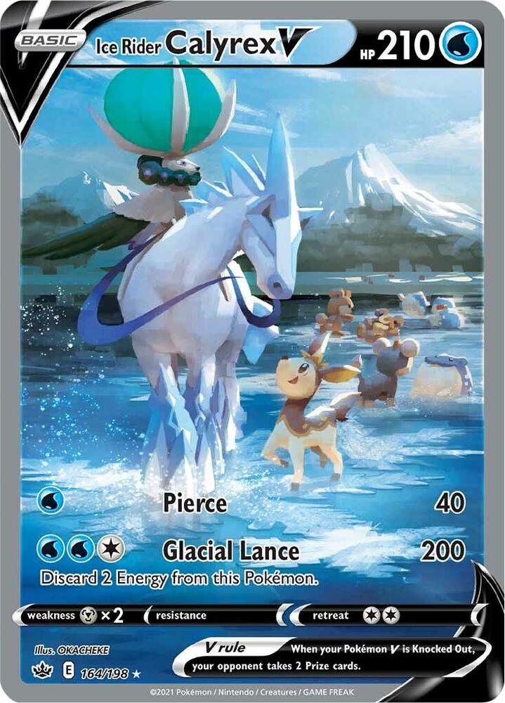 Ice Rider Calyrex V (Alternate Full Art) 164/198 card from SWSH06: Chilling Reign