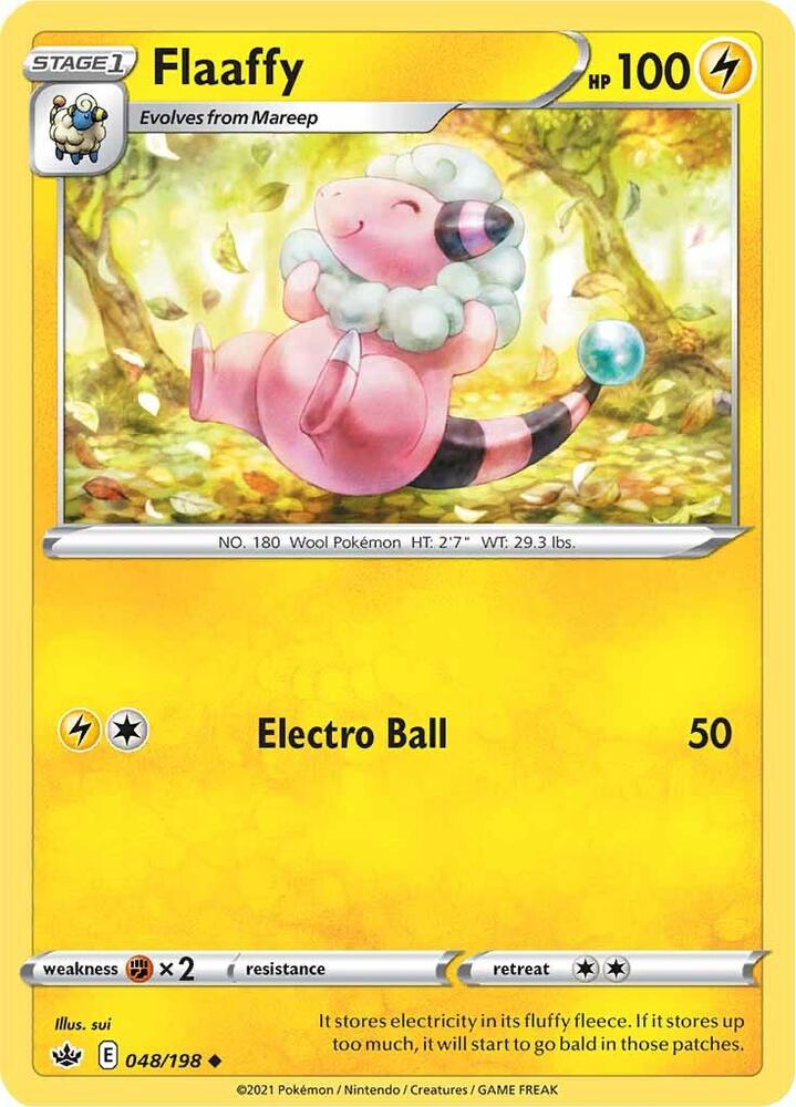 Flaaffy 048/198 card from SWSH06: Chilling Reign