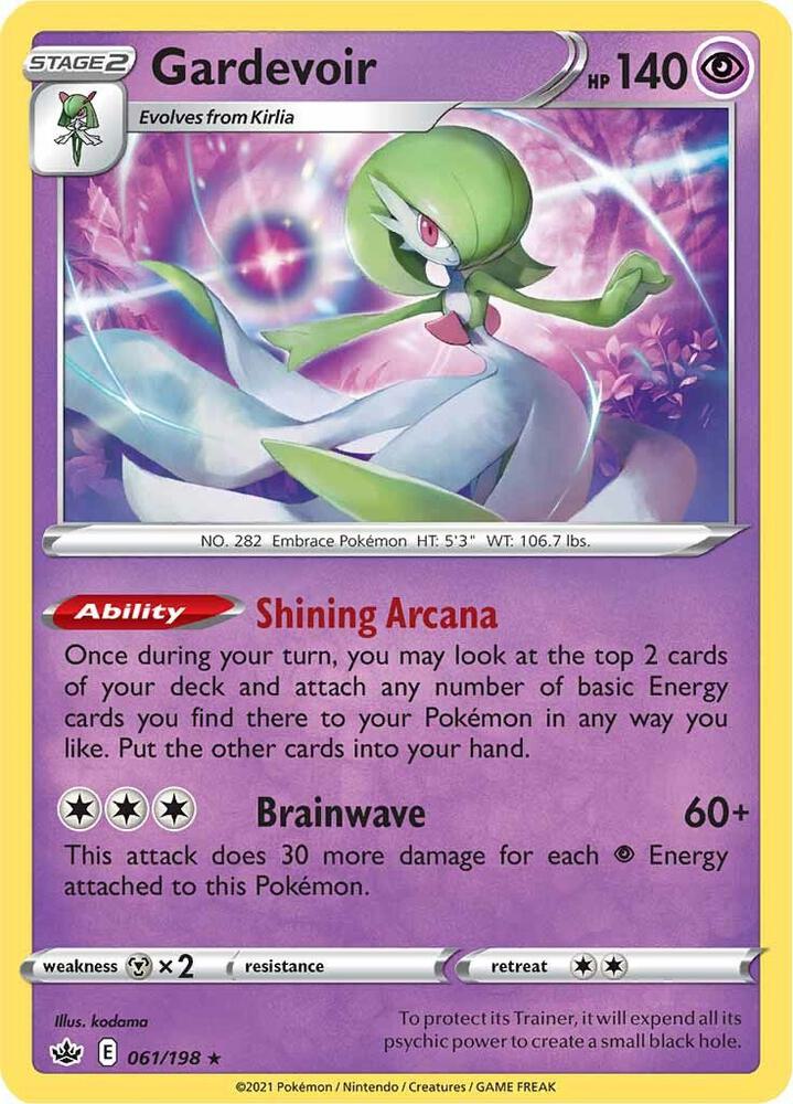 Gardevoir 061/198 card from SWSH06: Chilling Reign