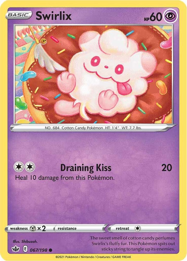 Swirlix 067/198 card from SWSH06: Chilling Reign