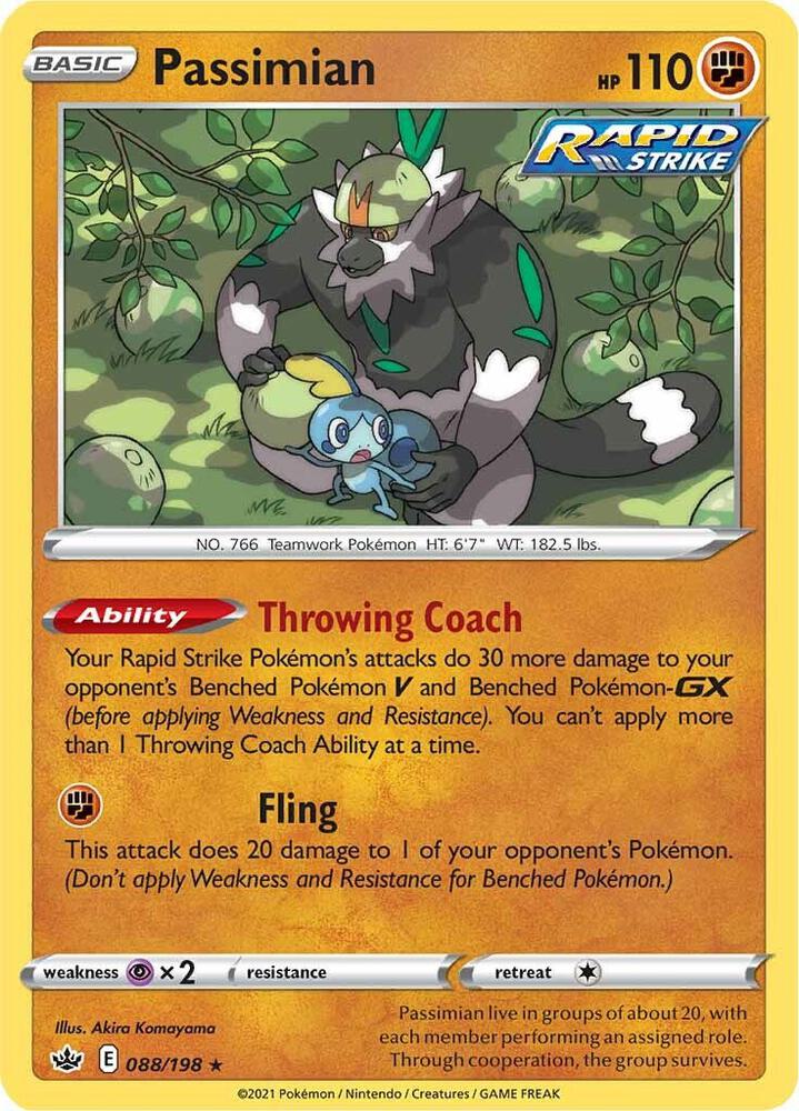 Passimian 088/198 card from SWSH06: Chilling Reign