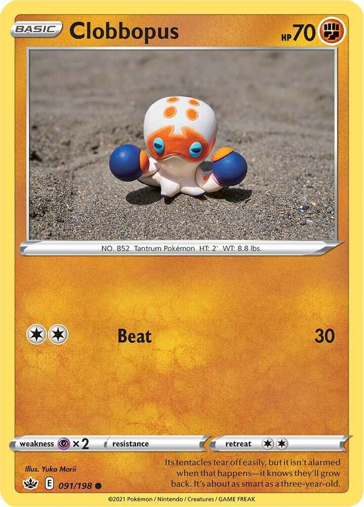 Clobbopus 091/198 card from SWSH06: Chilling Reign