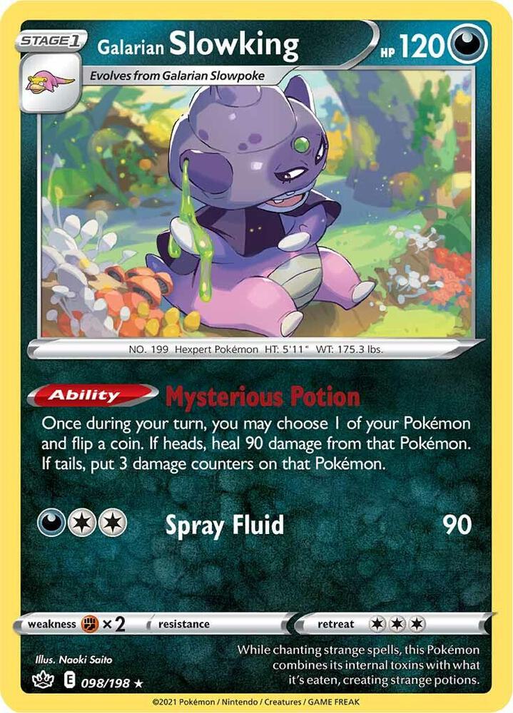 Galarian Slowking 098/198 card from SWSH06: Chilling Reign