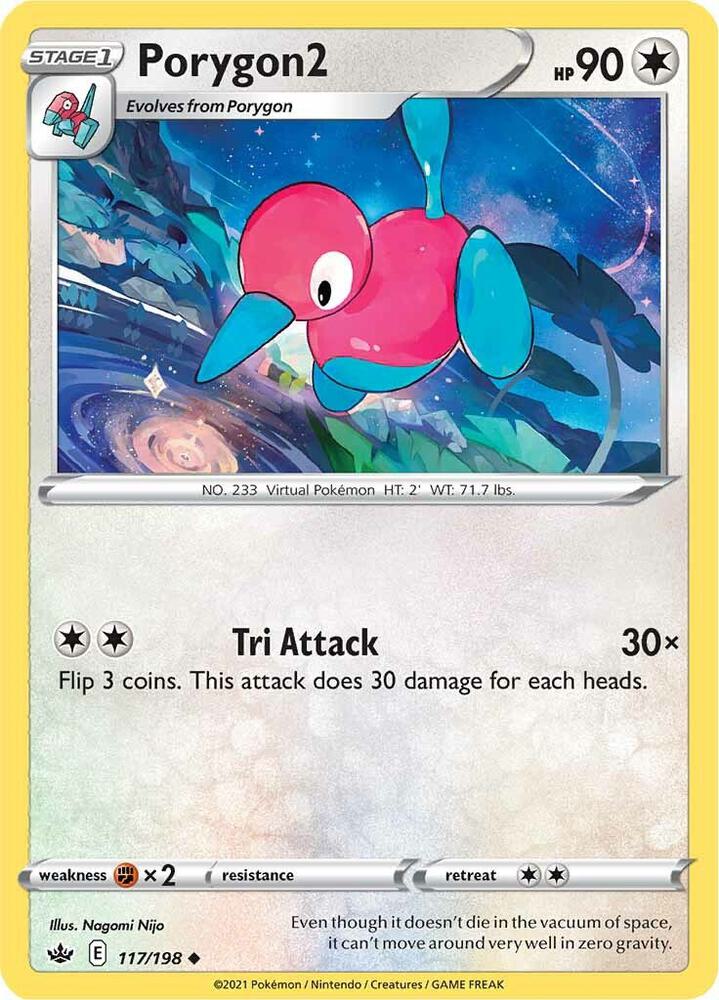 Porygon2 117/198 card from SWSH06: Chilling Reign