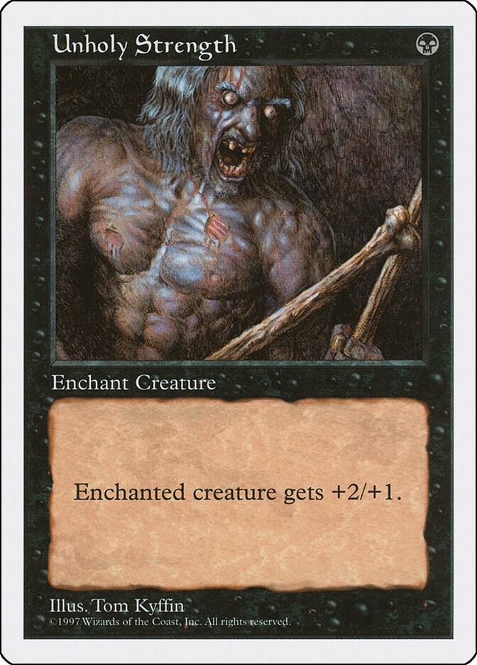 Unholy Strength card from Fifth Edition