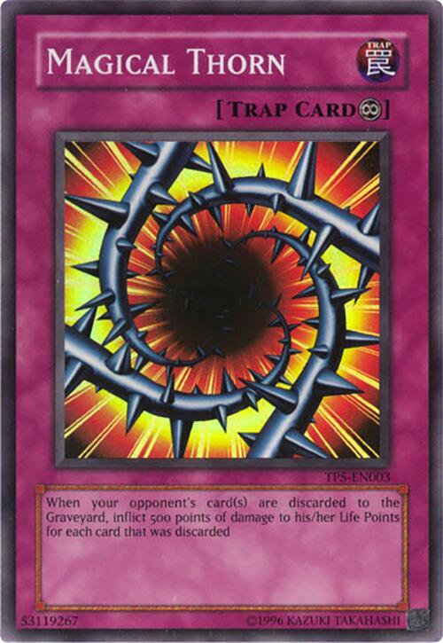 Magical Thorn TP5-EN003 card from Tournament Pack 5
