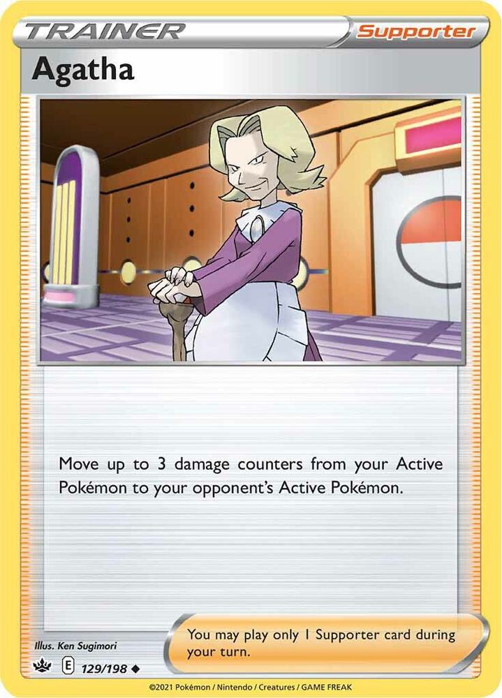 Agatha 129/198 card from SWSH06: Chilling Reign