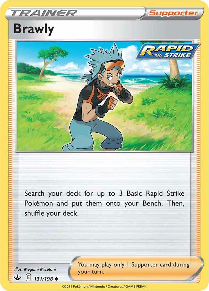 Brawly 131/198 card from SWSH06: Chilling Reign
