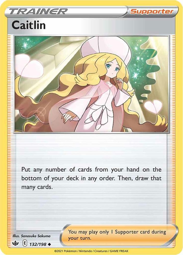 Caitlin 132/198 card from SWSH06: Chilling Reign