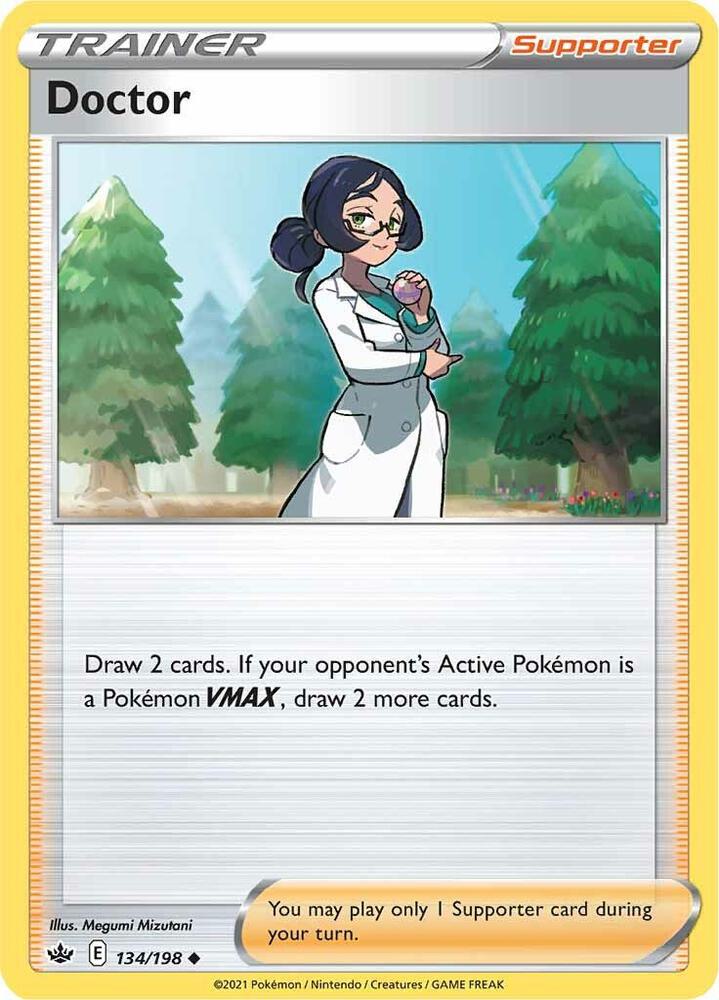 Doctor 134/198 card from SWSH06: Chilling Reign