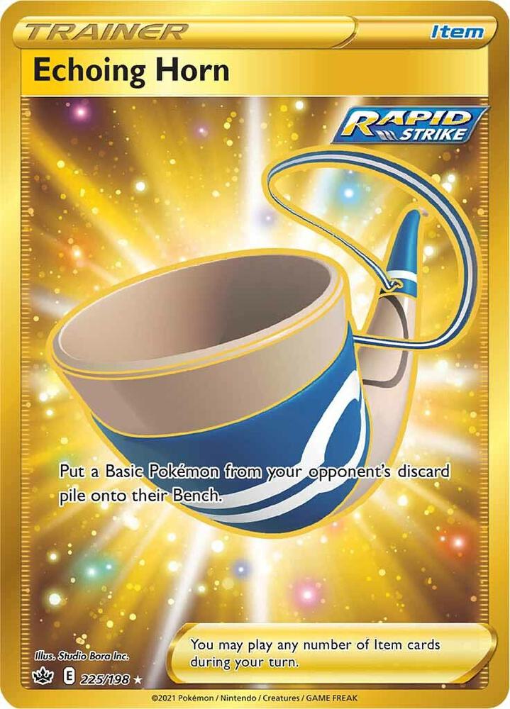 Echoing Horn (Secret) 225/198 card from SWSH06: Chilling Reign