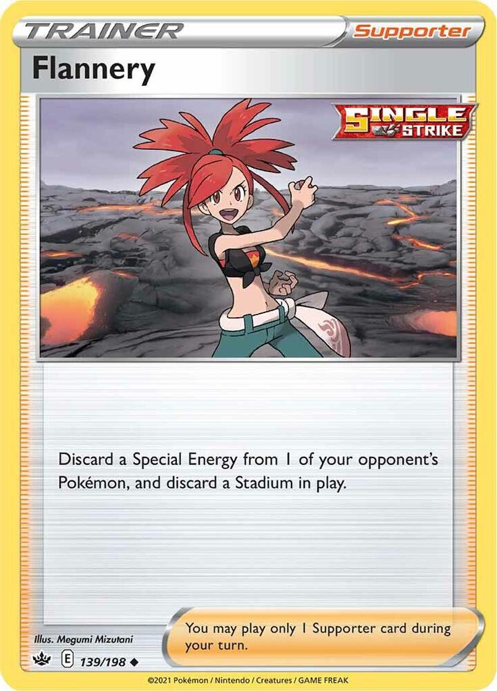 Flannery 139/198 card from SWSH06: Chilling Reign