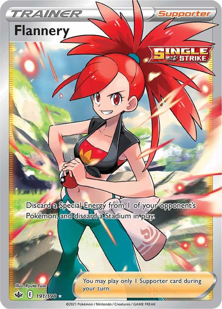 Flannery (Full Art) 191/198 card from SWSH06: Chilling Reign