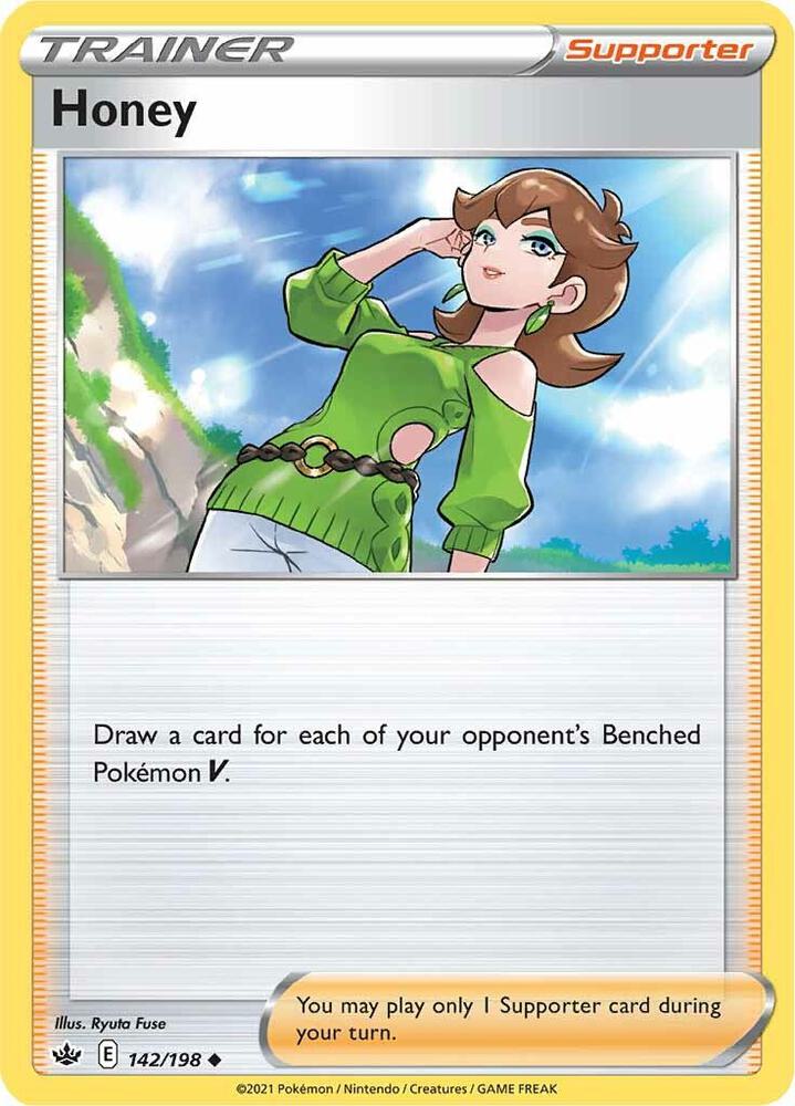Honey 142/198 card from SWSH06: Chilling Reign