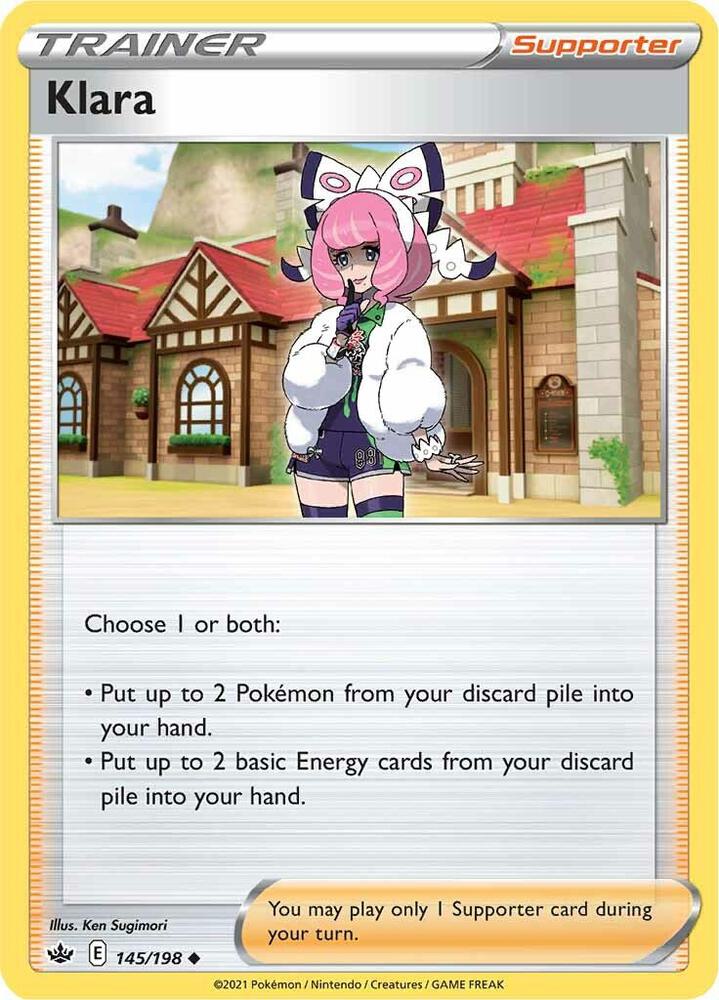 Klara 145/198 card from SWSH06: Chilling Reign