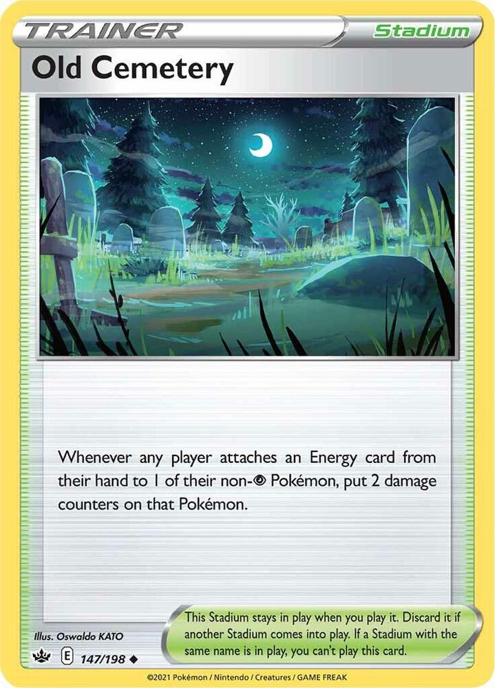 Old Cemetery 147/198 card from SWSH06: Chilling Reign