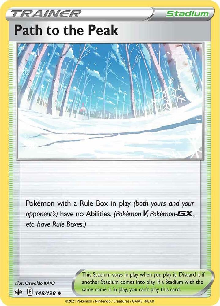 Path to the Peak 148/198 card from SWSH06: Chilling Reign