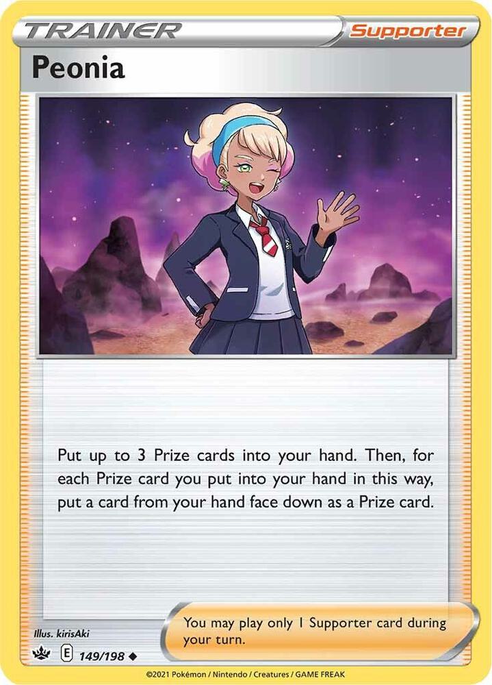 Peonia 149/198 card from SWSH06: Chilling Reign