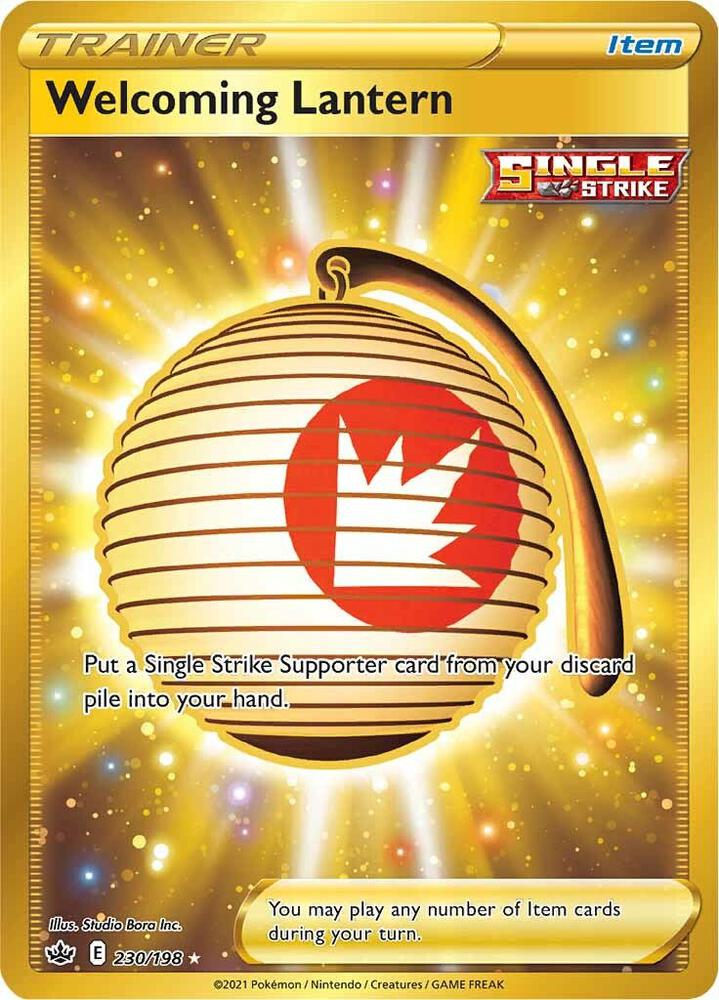 Welcoming Lantern (Secret) 230/198 card from SWSH06: Chilling Reign