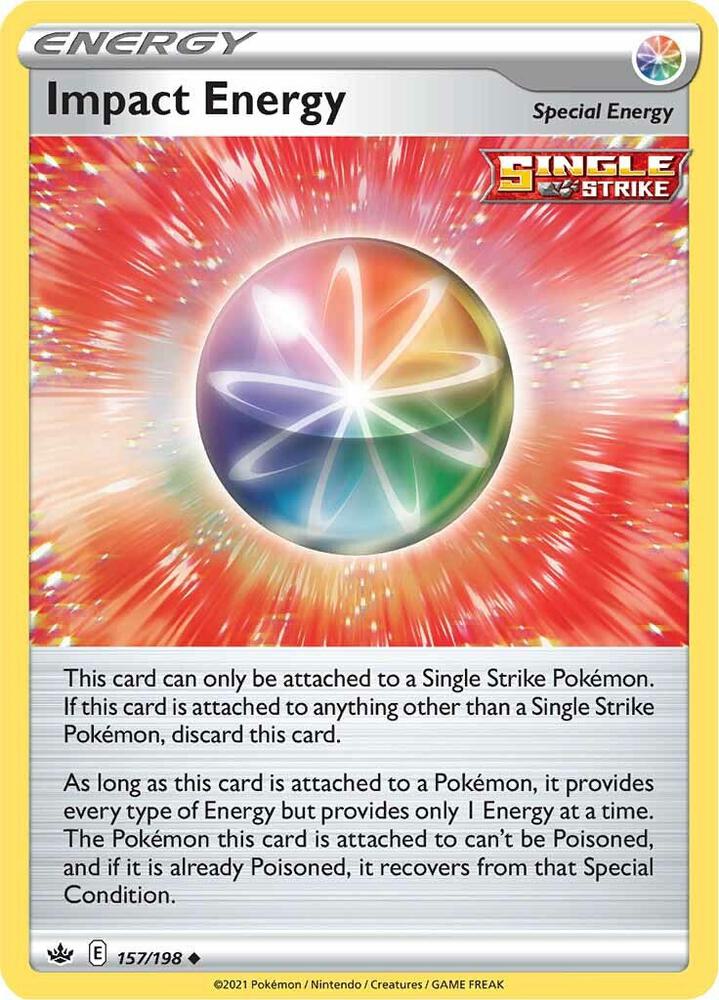 Impact Energy 157/198 card from SWSH06: Chilling Reign