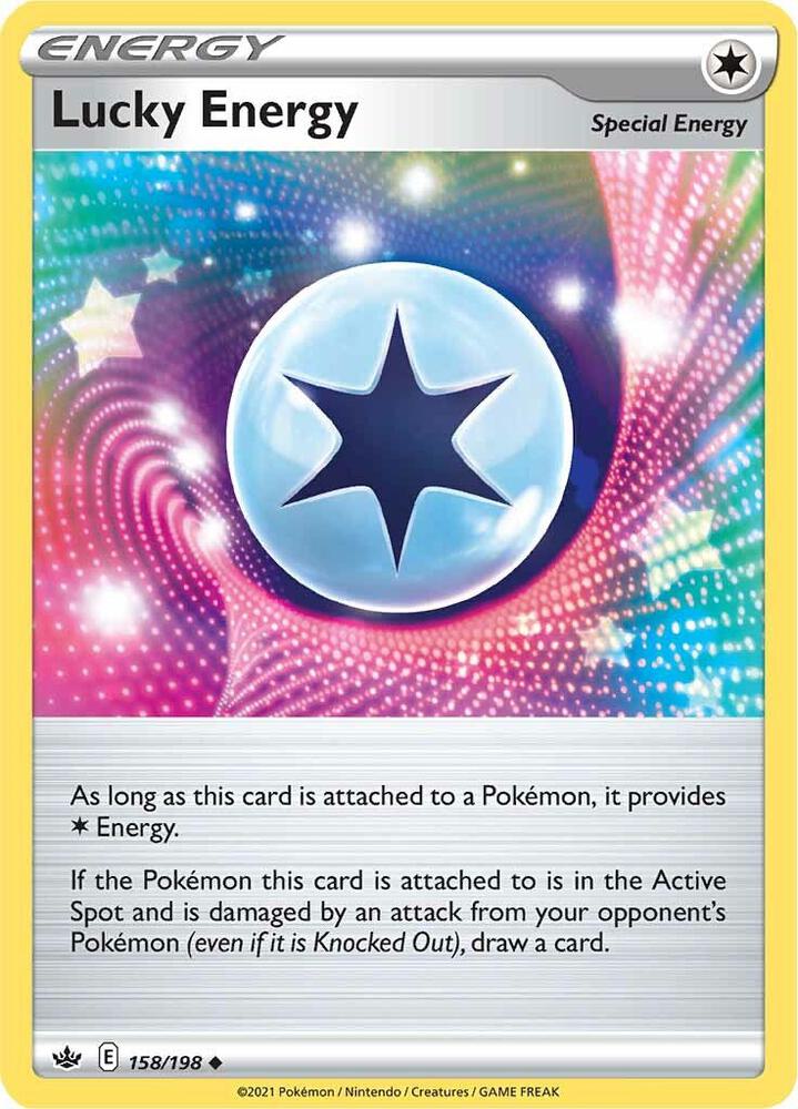 Lucky Energy 158/198 card from SWSH06: Chilling Reign