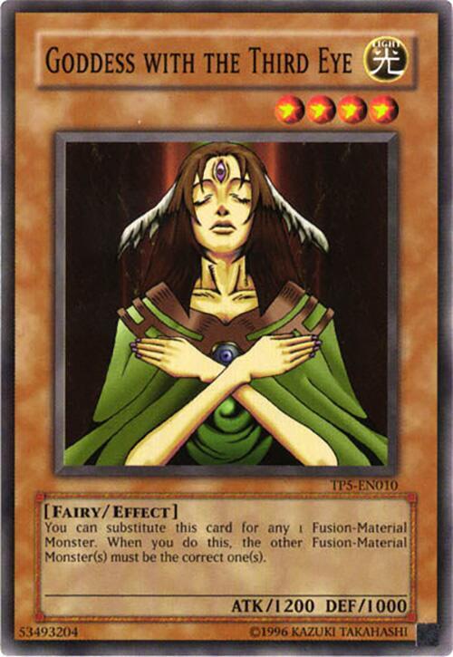 Goddess with the Third Eye TP5-EN010 card from Tournament Pack 5