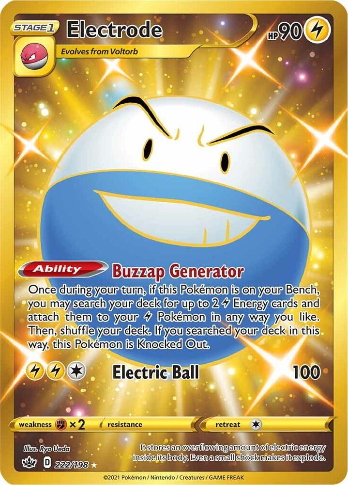 Electrode (Secret) 222/198 card from SWSH06: Chilling Reign