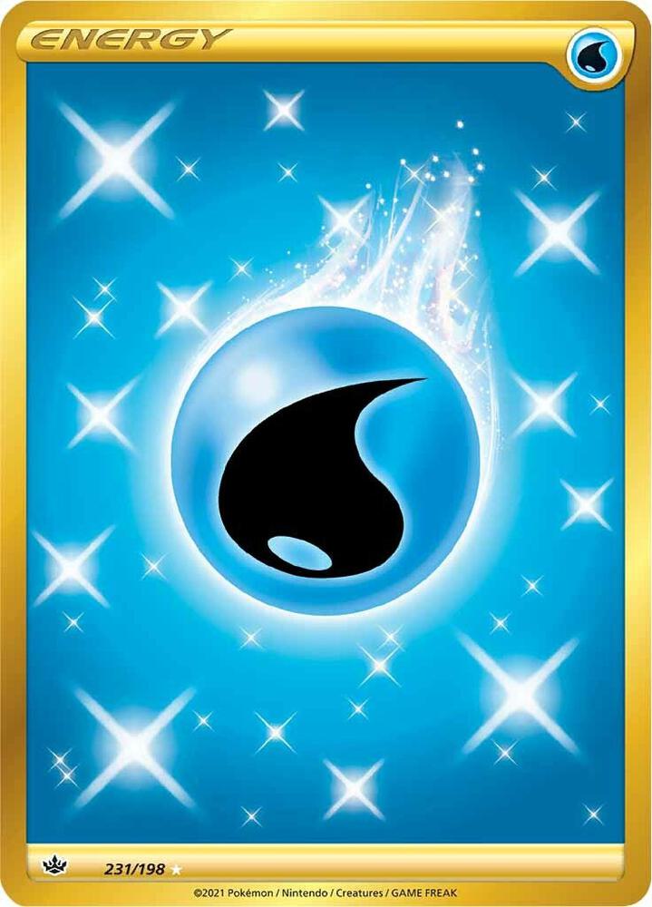 Water Energy (Secret) 231/198 card from SWSH06: Chilling Reign