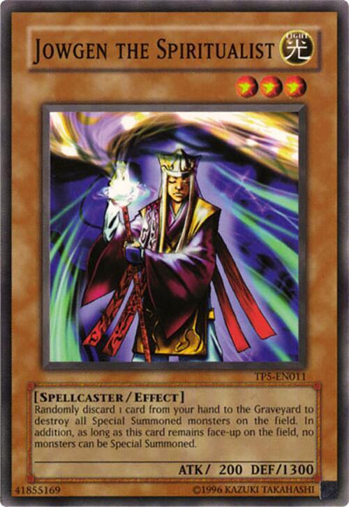 Jowgen the Spiritualist TP5-EN011 card from Tournament Pack 5