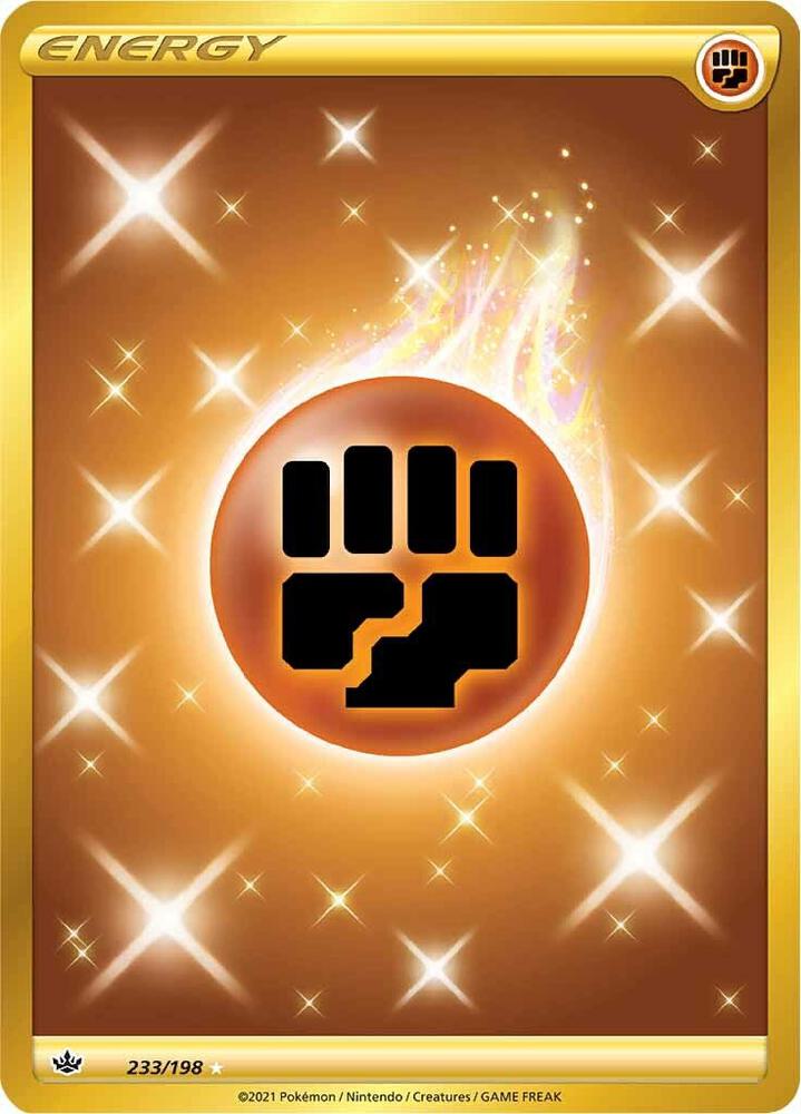 Fighting Energy (Secret) 233/198 card from SWSH06: Chilling Reign