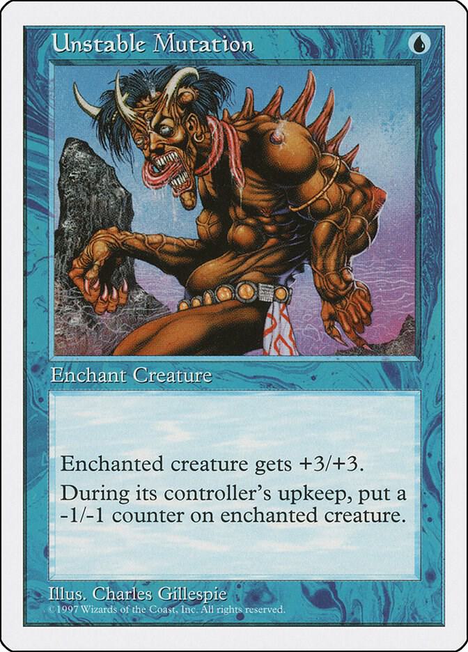 Unstable Mutation card from Fifth Edition