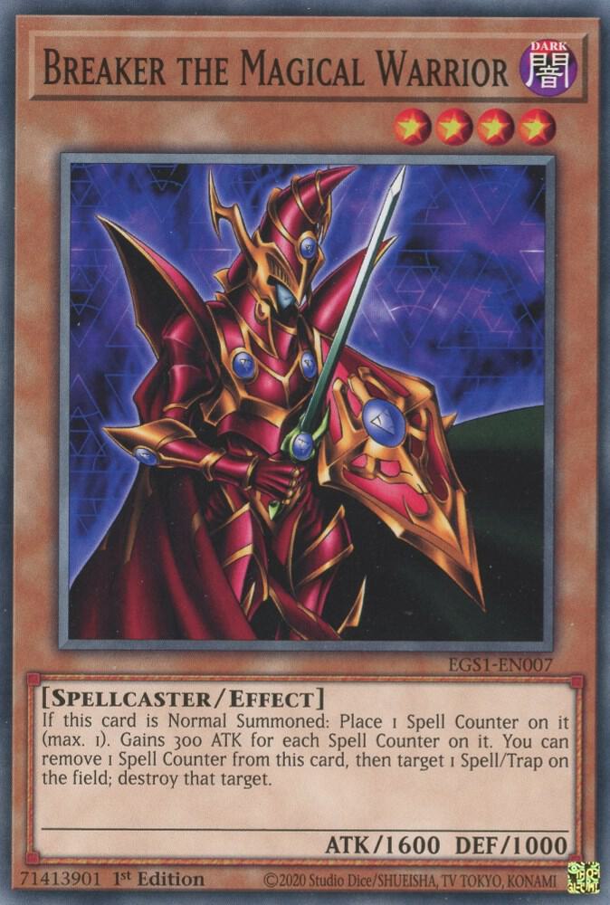 Breaker the Magical Warrior EGS1-EN007 card from Egyptian God Deck: Slifer the Sky Dragon