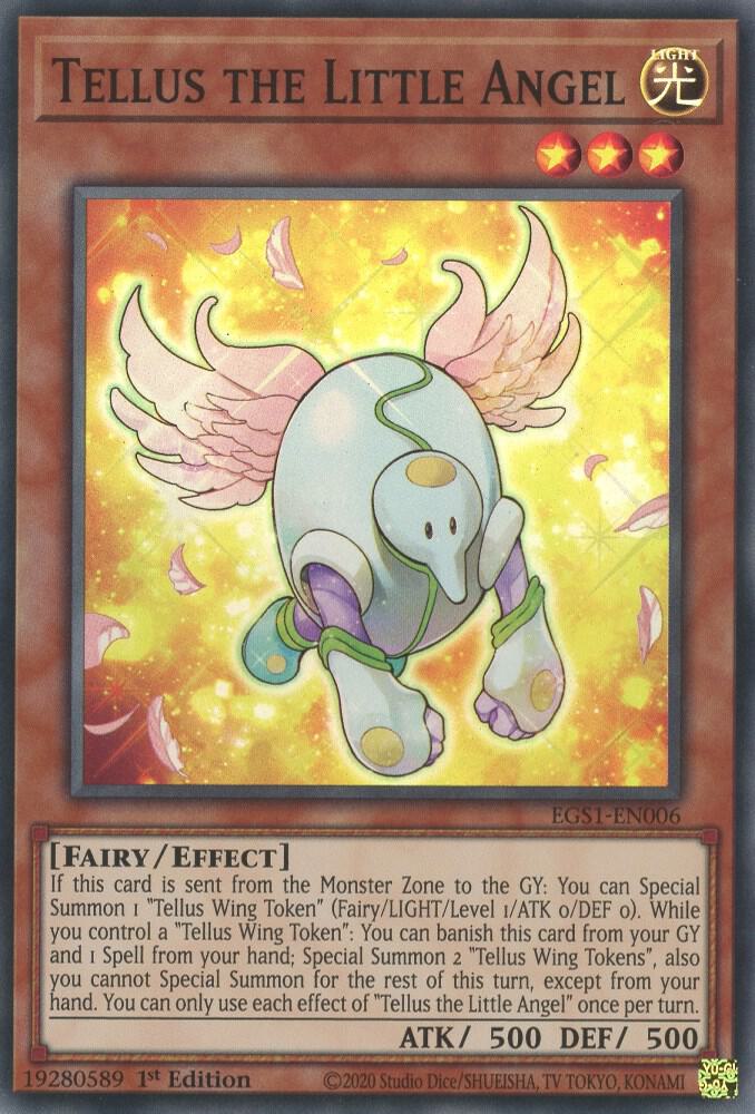 Tellus the Little Angel EGS1-EN006 card from Egyptian God Deck: Slifer the Sky Dragon