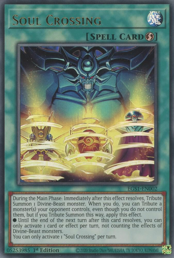 Soul Crossing EGS1-EN002 card from Egyptian God Deck: Slifer the Sky Dragon