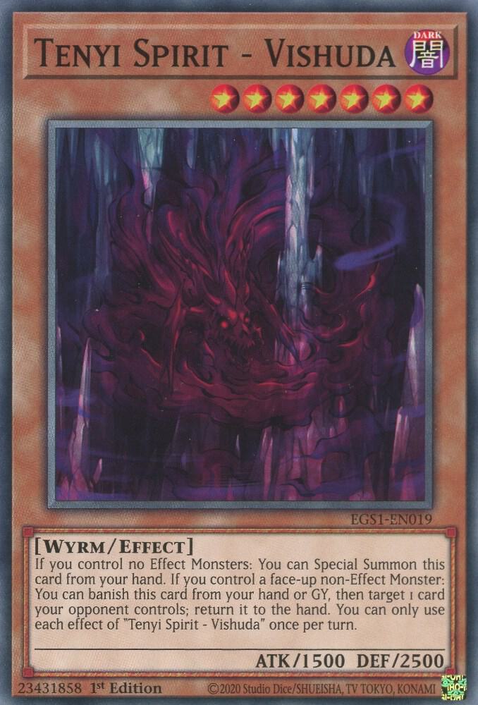 Tenyi Spirit - Vishuda EGS1-EN019 card from Egyptian God Deck: Slifer the Sky Dragon