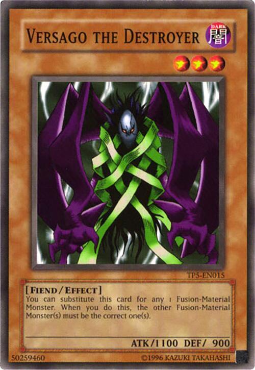 Versago the Destroyer TP5-EN015 card from Tournament Pack 5
