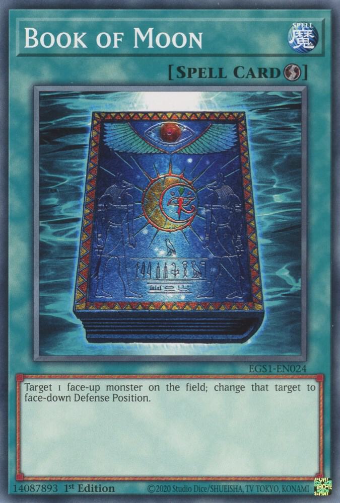 Book of Moon EGS1-EN024 card from Egyptian God Deck: Slifer the Sky Dragon