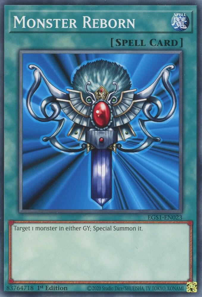 Monster Reborn EGS1-EN023 card from Egyptian God Deck: Slifer the Sky Dragon