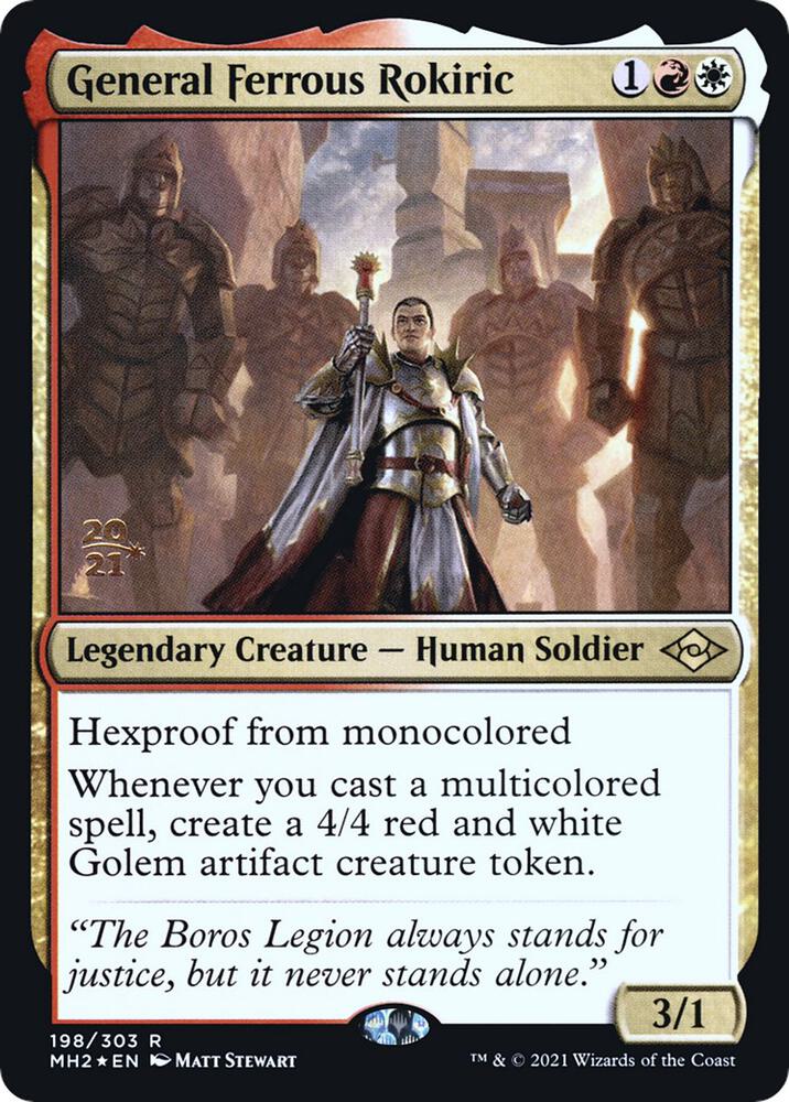 General Ferrous Rokiric 198 card from Prerelease Cards