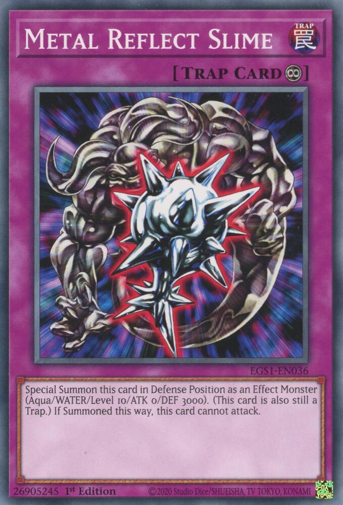 Metal Reflect Slime EGS1-EN036 card from Egyptian God Deck: Slifer the Sky Dragon