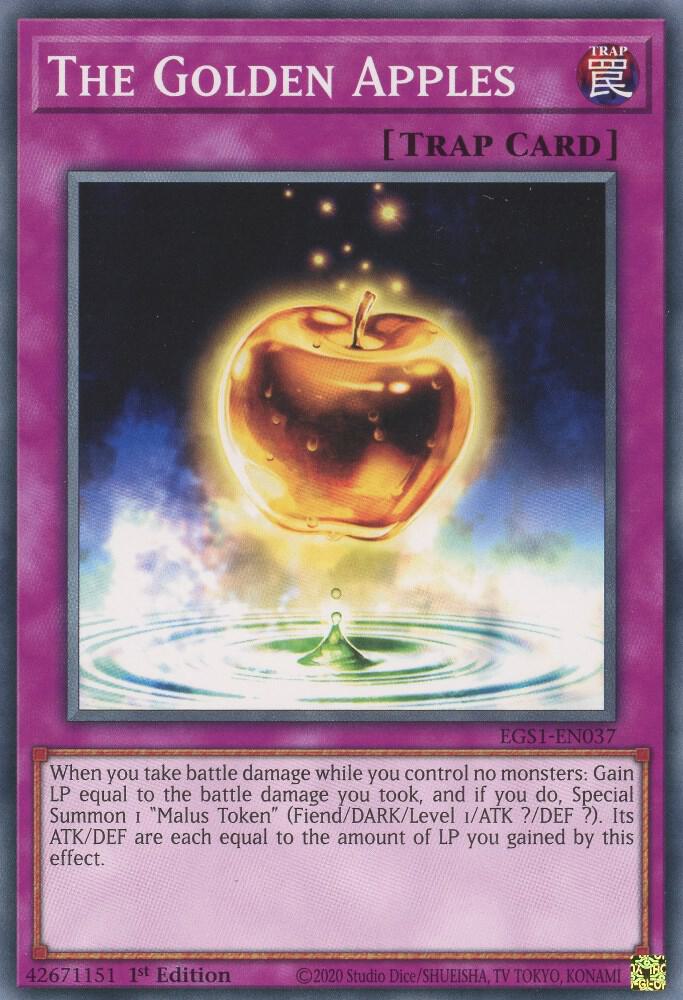 The Golden Apples EGS1-EN037 card from Egyptian God Deck: Slifer the Sky Dragon