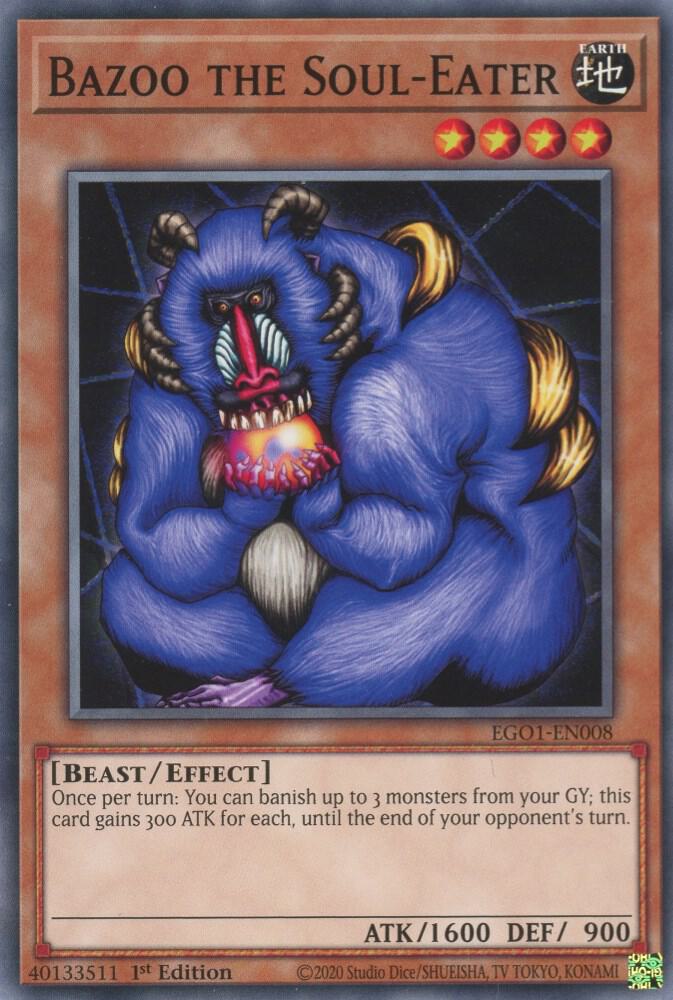 Bazoo the Soul-Eater EGO1-EN008 card from Egyptian God Deck: Obelisk the Tormentor
