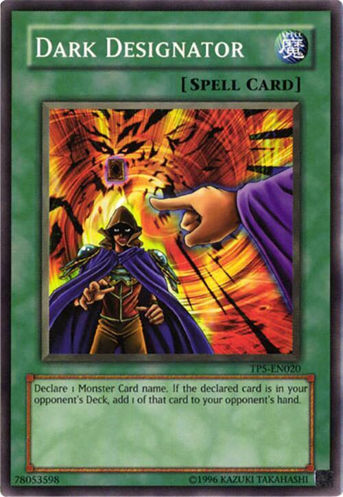 Dark Designator TP5-EN020 card from Tournament Pack 5
